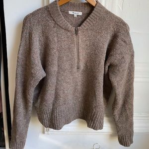 Madewell York Half-Zip Pullover Sweater